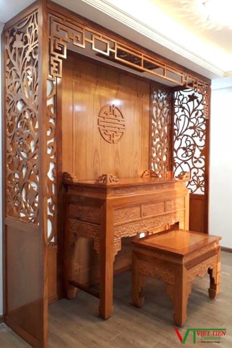 Đồ gỗ nội thất phòng thờ - Nội Thất Việt Tiến - Công Ty TNHH Đầu Tư Thương Mại Và Dịch Vụ VNT Việt Nam